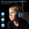 LOBKIN Bluetooth 5.3 Kids Headphones with Case - RGB LED Light Up Cat Ears Foldable Adjustable Over Ear Headphone Support Wireless or 3.5mm Wired Mode for Toddler & Girls & Boys Teens view 4
