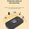 4G LTE Portable Wi Fi Hotspot with Display, 300Mbps Travel Mobile Hotspot Device with SIM Card Hotspot Router Up to 10 Users view 2