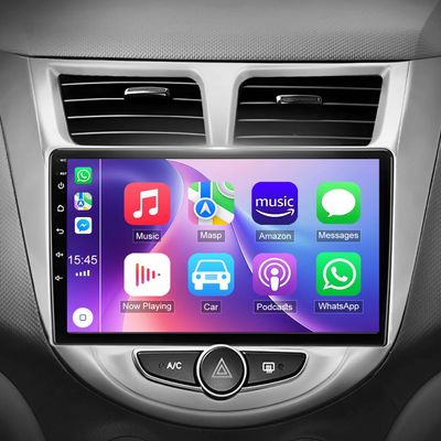 9 inch Car Radio for Hyundai Accent 2010 2011 2012 2013 2014 2015 2016/REIAN 2010-2012 with Carplay Android Auto [2+32G] Touchscreen Stereo with WiFi Bluetooth FM RDS GPS Navigation DSP SWC