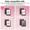 Lainergie Case for Kindle Paperwhite 7"/6.8" (12th/11th Gen, 2024/2021) & Kindle Colorsoft Signature Edition 2024, Slim PU Shell Cover with Stand, Hand Strap, Auto-Wake/Sleep Feature Not for TCL, Pink view 2