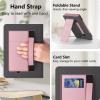 Lainergie Case for Kindle Paperwhite 7"/6.8" (12th/11th Gen, 2024/2021) & Kindle Colorsoft Signature Edition 2024, Slim PU Shell Cover with Stand, Hand Strap, Auto-Wake/Sleep Feature Not for TCL, Pink view 4