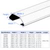 YLLSMGS Metal Floor Cable Cover 39in Stainless Steel Decorative Self Adhesive Cable Hider Cable Cover Floor for Office Home Public(Silver,26 * 9mm/1.02 * 0.35in) view 4