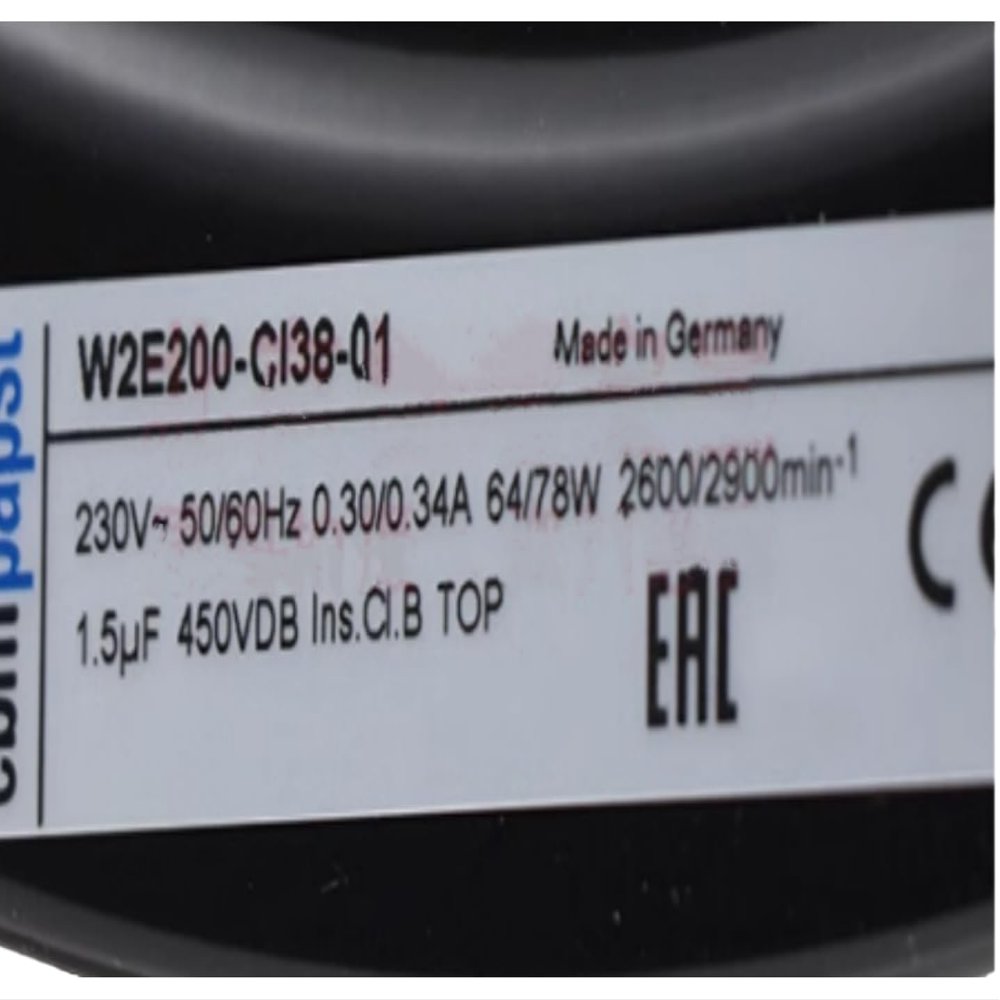W2E200-CI38-01 230V 0.30/0.24A 64/78W 2600/2900RPM coolig Fan