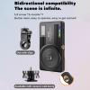 Andoer Magnetic RGB Video Light Pocket LED Fill Light 2500K-9000K Dimmable 22 Scene Lighting Effects Video Conference Light for Computer Tablet Mobile Phone DSLR Camera with Clip Cold Shoe Adapter view 2