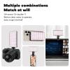 Andoer Magnetic RGB Video Light Pocket LED Fill Light 2500K-9000K Dimmable 22 Scene Lighting Effects Video Conference Light for Computer Tablet Mobile Phone DSLR Camera with Clip Cold Shoe Adapter view 3