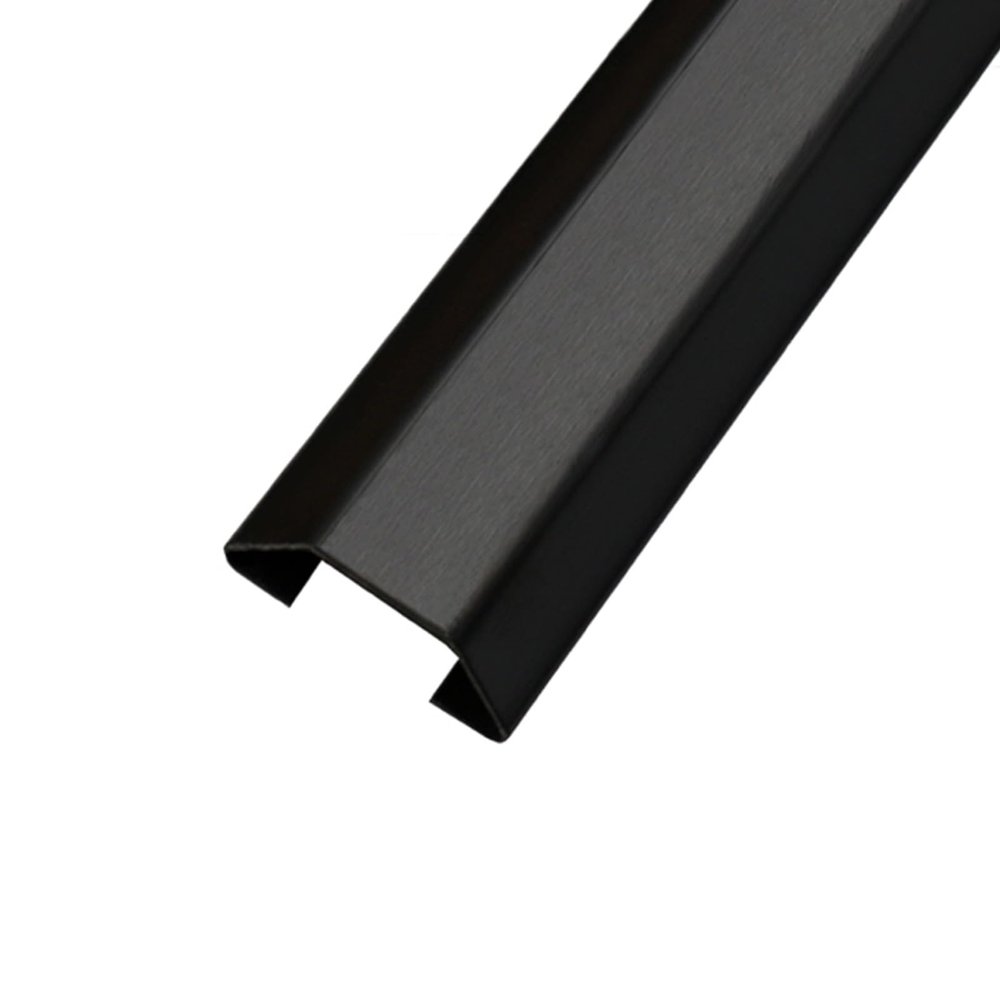 YLLSMGS Metal Floor Cable Cover 39in Stainless Steel Decorative Self Adhesive Cable Hider Cable Cover Floor for Office Home Public(Black,100 * 25mm/3.93 * 0.98in)