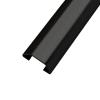 YLLSMGS Metal Floor Cable Cover 39in Stainless Steel Decorative Self Adhesive Cable Hider Cable Cover Floor for Office Home Public(Black,100 * 25mm/3.93 * 0.98in) view 1