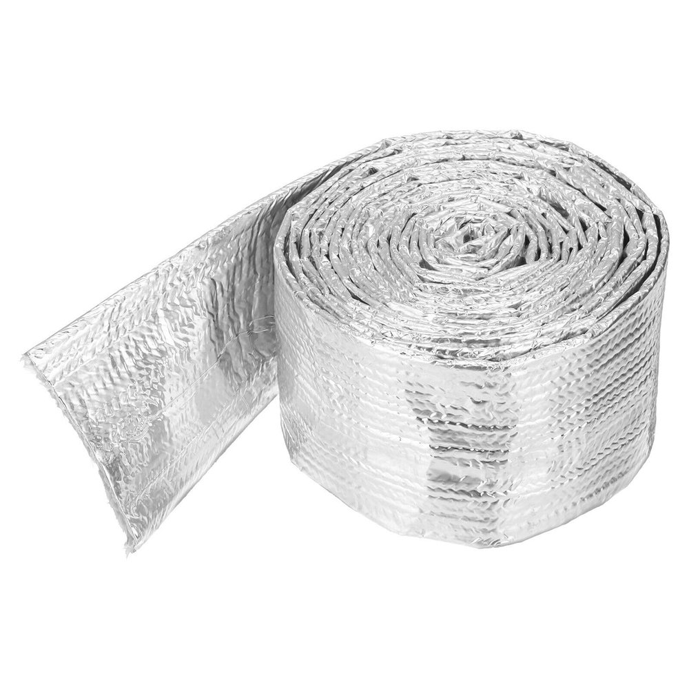 1 3/8" ID x 10.5FT Heat Shroud 3mm Aluminized Sleeving for Fuel Lines, Cables YENCONG747