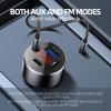 AUX Car Adapter FM Transmitter,iMyOnly QC/PD All-Metal Bluetooth V5.4 AUX Adapter for Car Music Player, Bluetooth Transmitter with Hands-Free Calling view 3