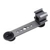 ACAGALA Triple Cold Shoe Mount Bracket Extension Bar with 1/4 Inch & 3/8 Inch Thread for Gimbal Stabilizer Tripod Camera Flash Light view 1