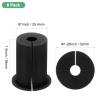 M METERXITY 8-Pack Cable Routing Kit, for 1 Inch Wall Hole Silicone Feed Through Wall Grommet Cable Punch Grommet Wall Hole Cover Bushing for Ethernet Cable [38mm Length, Black] view 3