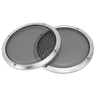 6.65in Metal Mesh Round Speaker Grill Cover, 2PCS Universal Radio Speaker Grills Decorative for Car Speaker Mounting Home Audio DIY, Mesh Subwoofer Grill Horn Guard Protective