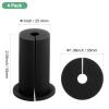 M METERXITY 4-Pack Cable Routing Kit, for 1 Inch Wall Hole Silicone Feed Through Wall Grommet Cable Punch Grommet Wall Hole Cover Bushing for Ethernet Cable [52mm Length, Black] view 3