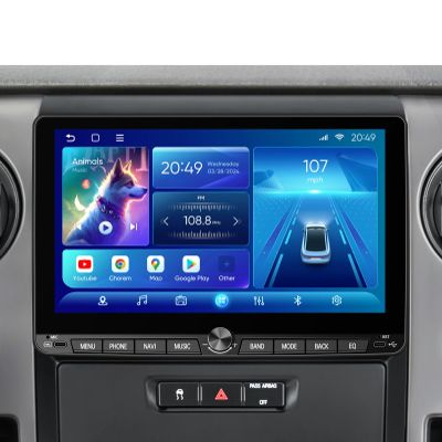 10.1-Inch QLED Android Car Stereo for Ford F150 STX XL 2009-2014, Wireless Apple CarPlay Android Auto 5G WiFi Bluetooth GPS Touch Screen Upgrade Radio Player 4+64GB Type-C Ports