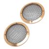 2PCS Metal Mesh Round Speaker Grill Cover 3.62in, Universal Radio Speaker Grills Decorative for Car Speaker Mounting Home Audio DIY, Mesh Subwoofer Grill Horn Guard (Round) view 1