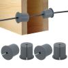 M METERXITY 4-Pack Cable Routing Kit, for 1-3/8 Inch Wall Hole Silicone Feed Through Wall Grommet Cable Punch Grommet Wall Hole Cover Bushing for Ethernet Cable [38mm Length, Grey] view 1