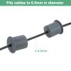 M METERXITY 4-Pack Cable Routing Kit, for 1-3/8 Inch Wall Hole Silicone Feed Through Wall Grommet Cable Punch Grommet Wall Hole Cover Bushing for Ethernet Cable [38mm Length, Grey] view 4
