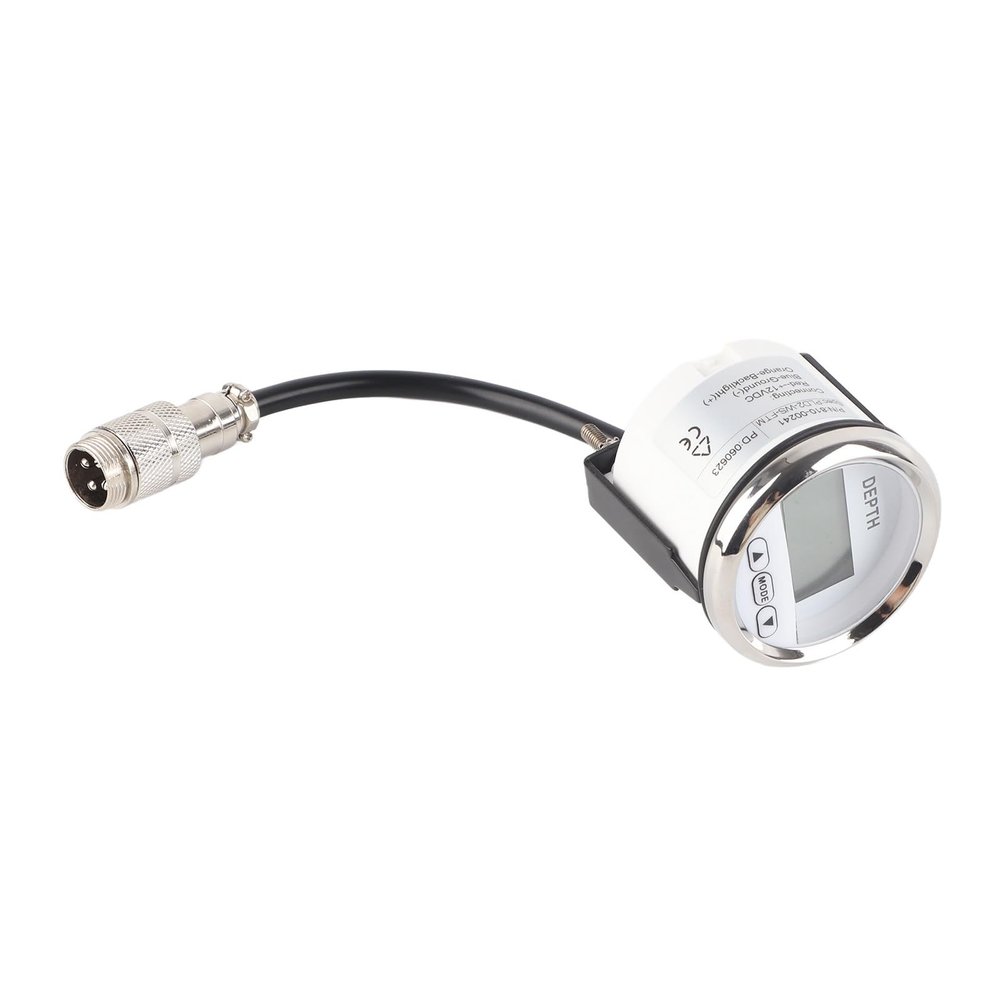Depth Sounder Dash Depth Finder Transducer with White Backlight Long Life for Boats Yachts Marine