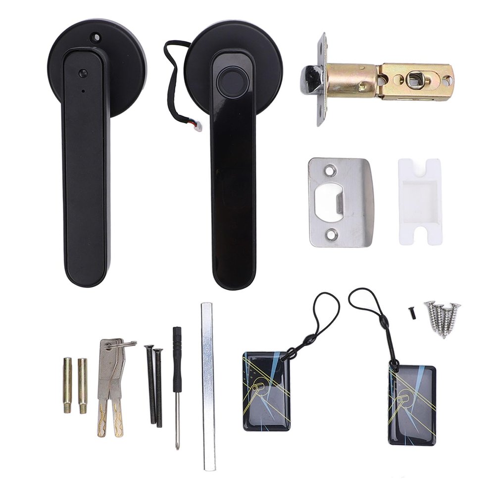 CHEOTIME 5 in 1 Smart Fingerprint Door Lock Knob for 3555mm Thick Door, Biometric Smart Door Knobs & App Control, Keyless Entry Door Lock Great for Home