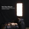 LED Video Light, Photography 72 LED Chips Lighting 3000 to 9900K Rechargeable On Camera Video Light with Hot Shoe Mount view 2