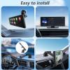 10.26'' Wireless Apple CarPlay & Android Auto Screen for Car with 4K Dash Cam, 1080p Backup Camera, Bluetooth, GPS Navigation, Voice Control, Mirror Link, Portable Car Stereo Fits All Vehicles view 3