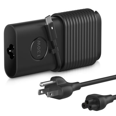 130W USB-C/Type C Laptop Charger Adapter for Dell XPS 17 15 2in1 9575 9500 9510 9520 9700 Precision 5530 5550 5560 5570 5750 3551 3560 3571 Latitude 7310 7410 9410 9510 5420 5520 5431 5531 Power Cord