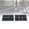 132 Key Russian Keycap, OEM Profile Ergonomic ABS Keycaps, Gaming Mechanical Keyboard Matte Keycaps, for 61 62 64 68 84 87 104 108 Keyboards (Black) view 2