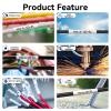 100 Pack HSe-241 HSe241 HS241 HSe for Brother P-Touch Heat Shrink Tube 17.7mm 0.69inch Black on White Heat Shrink Tubing for Brother Heat Shrink Label Maker PT-300 H500 E500 E550W D600 P700 P710BT view 3