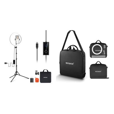 NEEWER RH12B 12" 24W High Power LED Ring Light for Phone with 71" Stand, Bi Color 2900K-7000K, CRI97+ 1810lux/0.5m 12 Scenes for Makeup Live Stream Zoom Calls TikTok, RU-011 Carrying Bag Included