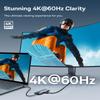 Baseus USB C to HDMI Adapter, 4K@60Hz USB C Docking Station, 7 in 1 USB C Hub and Baseus Retractable USB C Cable, 100W 4.9ft USB C to USB C Fast Charging Cable view 3