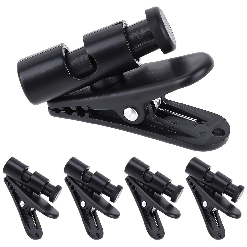 5 Pack Headphone Clips Headset Cable Clips for Earphone Wire Clips Cable Cord Clamp Hooks Collar Clamp Clothing Clips Earphone Winder Earbud Cable Clip Clamp Hooks, Fixing 2-4mm Headphone Wire