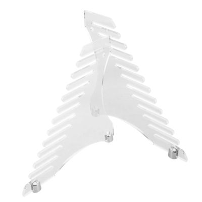 Levemolo 1pair Vinyl Record Holder Rack Clear Acrylic Wall Mount Storage for Albums Easy Installation Stylish Display for Music and Home Decor