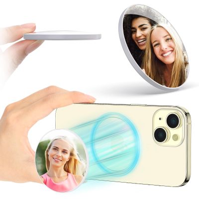 VRIG Magnetic Selfie Mirror for Back Camera,Convex Mirror for Magsafe Compatible with iPhone 16 15 14 13 12 Pro Max Plus,MagSafe Case & All Phones for Selfies & Vlogging & Streaming