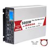 High Power Pure Sine Wave Power Inverter Frequency Converter 12V24V48V 60V DC to 100V 220V 240V AC, Dual Socket with USB, Intelligent Color Screen Display,48V-110V5000W view 1