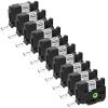 10 Pack HSe-241 Compatible for Brother p Touch Heat Shrink Tubing Heat Shrink Label HSe241 HS241 Heat Shrink Tube 17.7mm Black on White for PT-300 H500 E500 E550W D600 P700 P710BT P750W Label Maker view 1