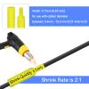 20 Pack HSe-641 Compatible for Brother p Touch Heat Shrink Tubing Heat Shrink Label HSe641 HS641 Heat Shrink Tube 17.7mm Black on Yellow for PT-300 H500 E500 E550W D600 P700 P710BT P750W Label Maker view 2