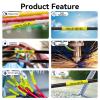 20 Pack HSe-641 Compatible for Brother p Touch Heat Shrink Tubing Heat Shrink Label HSe641 HS641 Heat Shrink Tube 17.7mm Black on Yellow for PT-300 H500 E500 E550W D600 P700 P710BT P750W Label Maker view 3