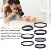49mm /55mm CPL, ND8, White Soft, Graduated Grey, 10X Macro, 6 Points Star Filters, 7 Packs Lens Filter Kit with Storage Case, Camera Lens Accessories (55mm) view 3