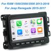 for 2013-2018 Dodge Ram 1500 2500 3500 Android 13 Car Radio with Wireless Carplay/Android Auto 7 Inch Touch Screen Car Stereo Replacement Bluetooth GPS/WiFi/SWC/HiFi + AHD Backup Camera view 3