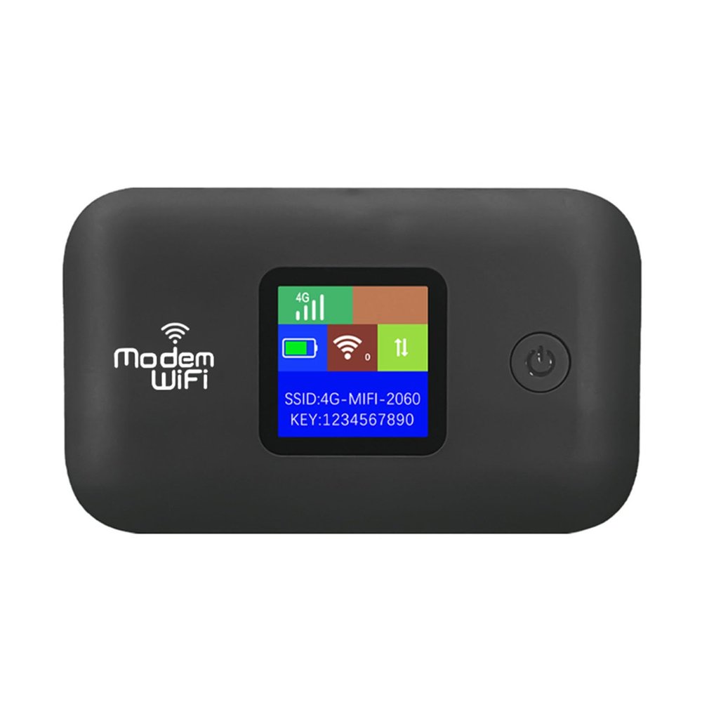 4G LTE Wi Fi Mobile Hotspot, Portable Wi Fi Hotspot for Travel, 10 Connected Devices, Cordless Internet Router Devices with SIM Card Slot, for Europe Africa Southeast Asia
