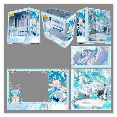 Computer Cases, Mid-Tower PC Gaming Case ATX/M-ATX/ITX - Front I/O TPYE-C Port - Tempered Glass- 10 Fan Installation Position - Water Cooling Installation Ready
