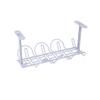 YYPTT Tray, Under Desk Cable Management Tray, 32cm/12.59inch Home Living Room Storage Rack Wire Cord Power Strip Adapter Organizer Shelf for Offices Kitchen White(Gray) view 1