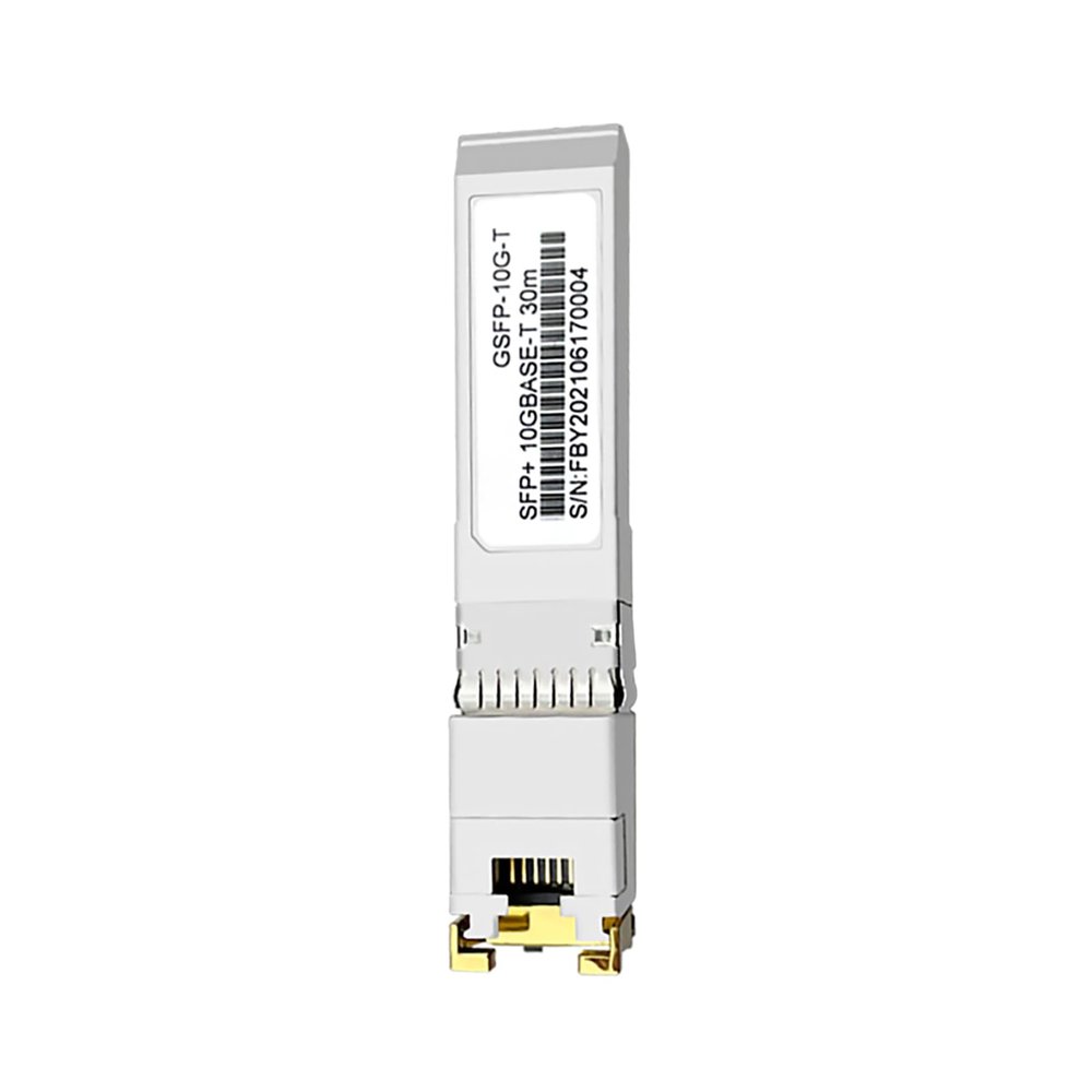10GBase-T SFP+ to RJ45 Copper Ethernet Modular Transceiver, 10Gbe SFP+ Copper Ethernet Module, up to 30m
