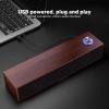 ANGGREK Desktop Computer Soundbar, Computer Speakers HiFi Stereo AUX in Wired Plug and Play Volume Control Wooden Low Noise for Laptop view 4