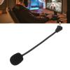 ANGGREK Detachable Game Microphone, Gold Plated Curved Plug 3.5mm Omnidirectional Noise Reduction Mic Replacement for Gaming Headsets view 2