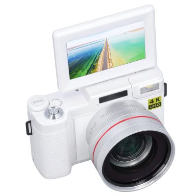 48MP Auto Focus Vlogging Camera, 4K Digital Camera with Face Detection, for Photography with 32G Card, 3in 180 Degree Flip Screen, 0.45X Wide Angle Macro Lens (fosa7nctg3ibrv-12)
