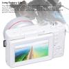 48MP Auto Focus Vlogging Camera, 4K Digital Camera with Face Detection, for Photography with 32G Card, 3in 180 Degree Flip Screen, 0.45X Wide Angle Macro Lens (fosa7nctg3ibrv-12) view 2