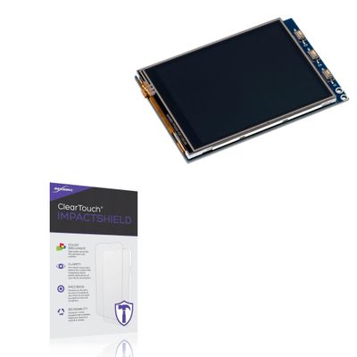 BoxWave Screen Protector Compatible with Odroid TFT+Touchscreen Shield (3.2 in) - ClearTouch ImpactShield (2-Pack), Impenetrable Screen Protector Flexible Film