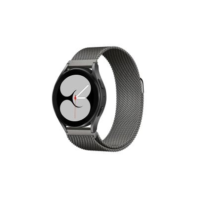20mm 22mm Milanese Loop For Samsung Galaxy watch 6 5 Strap 44mm 40mm/5 pro/4 6 Classic/Active 2 Bracelet Huawei gt 2/3 pro band(10 Graphite color,Fit for Galaxy Watch 6 44mm)