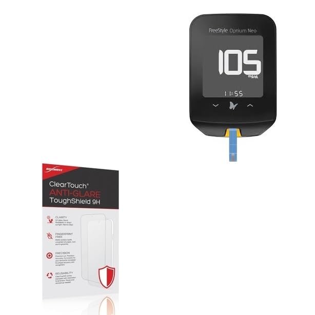 BoxWave Screen Protector Compatible with Freestyle Optium Neo - ClearTouch Anti-Glare ToughShield 9H (2-Pack), Anti-Glare 9H Tough Flexible Film Screen Protector